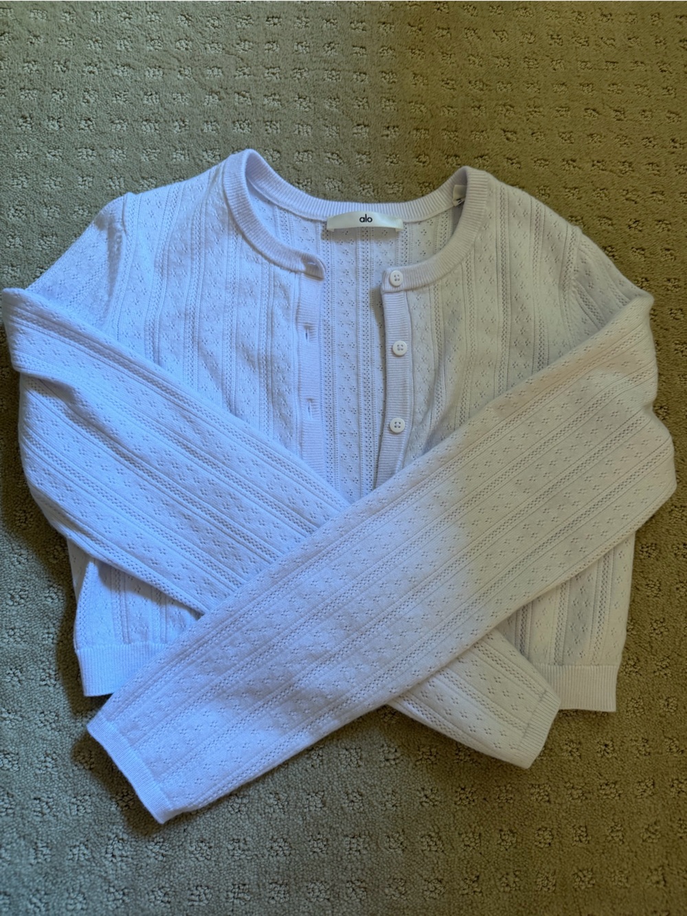 Alo Women’s Pointelle Cardigan